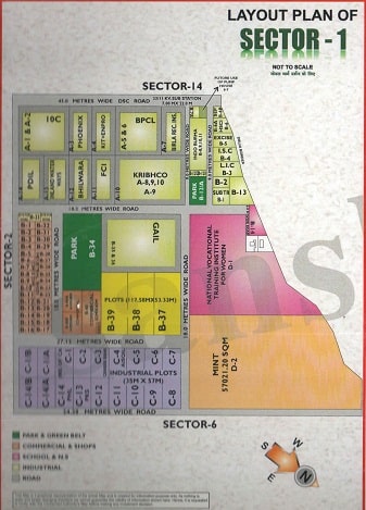 Sector-1 Noida Map