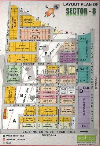 Sector-8,Noida Map