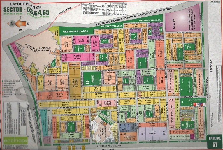 Sector-65 Noida Map